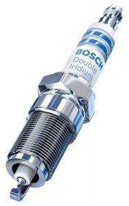 Bosch 9620 Double Iridium Pin to Pin Spark Plug, Up to 4X Longer Life (Pack of 4)