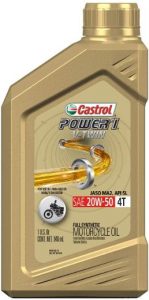 Castrol 06116 POWER1 V-TWIN 4T 20W-50 Synthetic Motorcycle Oil